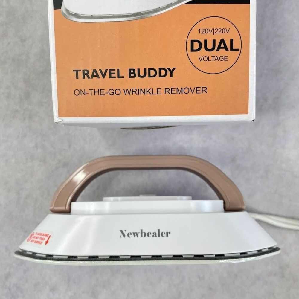 Newbealer Travel Mini Iron with Dual Voltage 220V/120V Compact Dry Iron